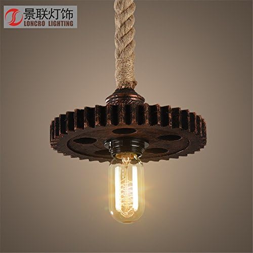 Loft Tires Pendant Light Chandelier Bedroom Cafe Bar Vintage Industrial Wind Lamp Hemp Rope Living Room Gear Pendant Light Chandelier