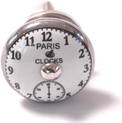 Paris Clockface Cupboard Knob 42mm