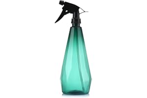 Chingde Botella de Spray de Agua, 1L Botellas de Spray de plástico Botella de pulverizador de Agua Botella de Spray Transparente vacía Disparador Botella de Spray Recargable, Verde
