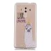 Produktbild Everainy Huawei Mate 10 Pro Hülle Silikon Transparent Bumper Durchsichtig mit Muster Ultra Slim Cover Hüllen für Huawei Mate 10 Pro Handyhülle Stoßfest TPU Gel Stoßstange Schutzhülle (Alpaka)