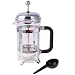 Produktbild Silber Französisch Presse Kaffeebereiter Filter Glaskanne Teekanne 600ml