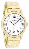 Ferretti Frauen | Goldene Erweiterungsarmbanduhr mit großen Zahlen | FT16001