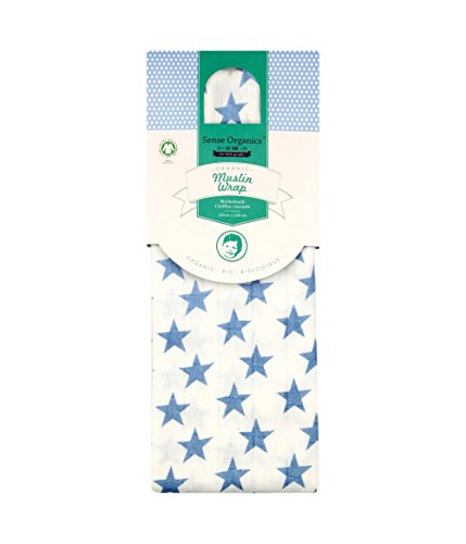 Sense Organics Baby Girls' Neckerchief -  Blue - One Size
