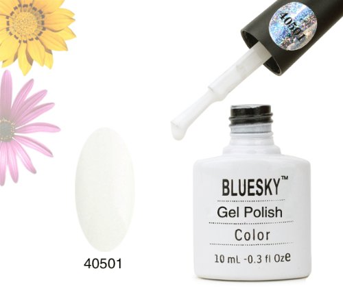 40501 BLUESKY – Stehender Buddah French weiß – UV LED Gel Soak Off Nagellack 10 ml