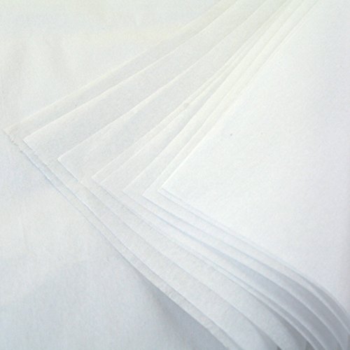 Säurefreies Verpackungspapier , Ishua 25 Stk Weiß 50x70cm - 3
