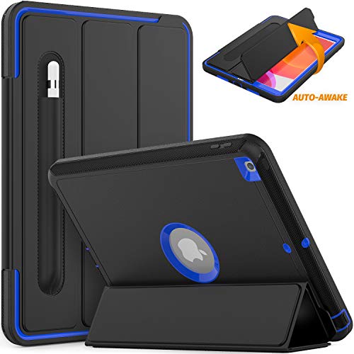 Timecity iPad 10.2'' 2019 Funda (iPad 7ª generación), magnética Inteligente para Tableta Auto Wake/Sleep con Soporte para bolígrafo, Funda Protectora Duradera de Tres Capas para iPad10.2'', Azul