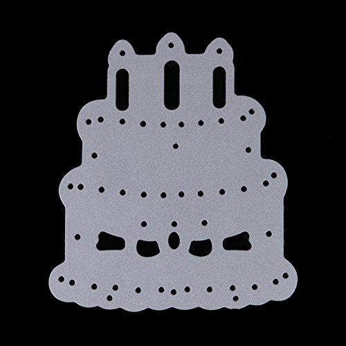 Amazingdeal365 Torte Metall Form Schablonen Schneiden DIY Dekor Sammelalbum Karten Buchzeichen Lesezeichen als Geschenk für Freunde Geburtstag Kinder,Kindergarten Hobby Schule Handarbeit Unterricht usw. Ein tolles Geschenk! - 5