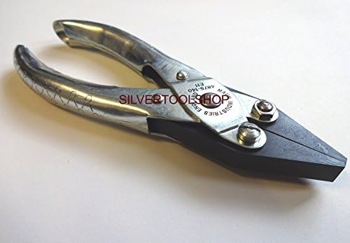 Maun Parallel Pliers Smooth jaws with Groove in one jaw made in England for jewellery and jewellers