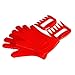 Produktbild Hitzebeständige Silikon Grillen / Ofen Handschuhe, Fleisch Klauen Gabeln - Ideal fü r Innen-und Außenbereich Kochen (rot)
