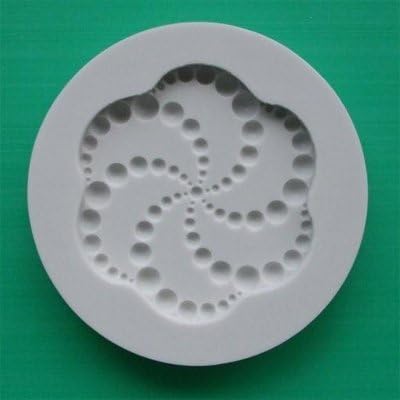 Bead Spiral Cupcake Topper - Silicone Icing Moulds for Cake and Cupcake Decoration