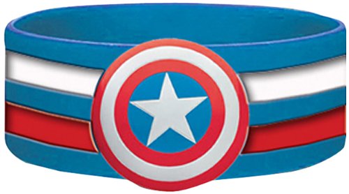 Preisvergleich Produktbild Marvel comic Retro Captain America Shield Rubber Wristband