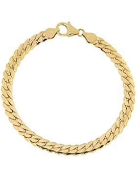 BoB C. Unisex-Armband Panzerarmband 333 Gelbgold