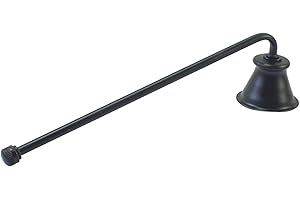 WILITTO Candle Extinguisher Hand Tool Stainless Steel Candle Tool Candle Extinguisher Stainless Steel Trumpet Shape Tool Black