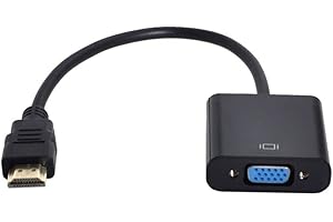 chenyang HDMI zu VGA Adapter, vergoldeter HDMI Stecker auf VGA Buchse Kabeladapter für Computer, Desktop, Laptop, Monitor, Projektor