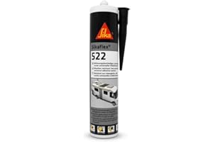 SIKA - Colle-mastic - Sikaflex 522 Blanc - Jointoiement de caravanes et camping-cars - Résistant aux UV - Intérieur et extérieur - 300ml