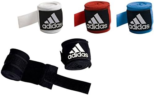 adidas Junior/Kids Boxing Hand Wraps 2.5m [Black, Red, Blue or White] (Black)