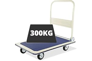 TMZ® 300Kg Heavy Duty Folding Trolley Cart Platform Flat Barrow Sack comfortable