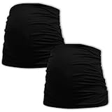 Bauchband Schwarz für Schwangere im Doppelpack