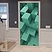 Produktbild DOORWP @ 3D Türaufkleber, 2 Panels Cube Briskstone Kunst Tür Wandbilder Wandaufkleber Türaufkleber Tapete Aufkleber Home Decoration
