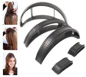 Wizme Set Of 5 Bumpit Puff Maker Hair Styling Tool For Girls And Woman Hair Volumizer Hair Accessories Tool Pack Of 1