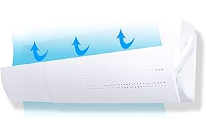 Beito 1 Paquete Cubierta De Aire Acondicionado para El Hogar Deflector De Aire Acondicionado Ajustable Parabrisas La GuíA De Viento RetráCtil Evita El Soplado Directo (Hueco, 56CM-102CM)