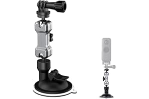 U/R Fenmaru Auto Saugnapf Halterung für Insta360 ONE RS/DJI Action 2/Insta360 ONE X2/ONE R/Gopro 10 9