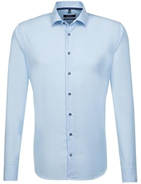 SEIDENSTICKER Herren Hemd Tailored Langarm Bügelfrei Uni / Uniähnlich Businesshemd Kent-Kragen Kombimanschette...