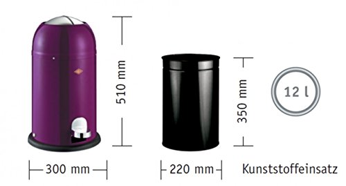 Wesco 180 312-01 Kickmaster Junior Abfallsammler, weiß - 4