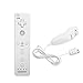 Produktbild Andoer Weiss Fernbedienung Wiimote und Nunchuk Set Fuer Nintendo Wii