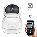 Produktbild Wi-Fi-IP-Kamera, ABEDOE 2.0MP 360 Grad 1080P FHD Panorama Baby Monitor, Unterstützung IR Nachtsicht / Zwei-Wege-Audio / Video-Verschlüsselung / Motion Alarm für iOS Android Handy, EU-Stecker (1PCS Snowman Shape)