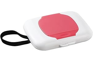 JSGHGDF Porta salviette riutilizzabile da viaggio riutilizzabile contenitore per salviette umidificate per bambini Scatola da appendere per passeggini e salviette dispenser