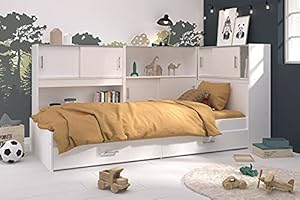 Parisot 2572-ENSE Stauraumbett Snoop B/H/T Ca. 231x108x1026 cm in Weiss