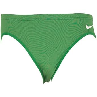 Womens Nike Running Briefs Green/White Girls Ladies (S UK 8-10 To Fit Waist 26-29