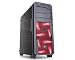 Produktbild ITEK Monoblock midi-tower schwarz – PC-Gehäuse (midi-tower, PC, 2 x 120 mm, 1 x 120 mm, ATX, Micro-ATX, rot)