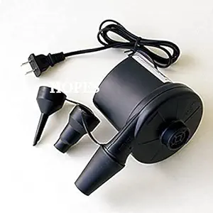 HOPES Plastic Inflates/Deflates Air Pump for Sofa, Bed, Swimming Pool Tubes,Air PUM for Kids Toys AC Electric Quickly Inflates Vacuum Air Pump (Black)