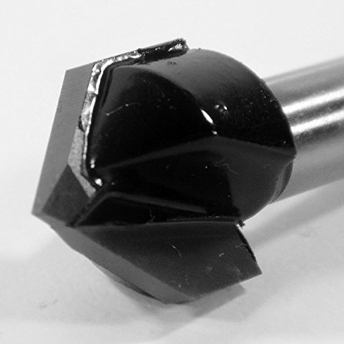 HM V – Nutfräser Holzfräser Fräser Nuter 90° D 16 mm Schaft 8 mm – RP-V - 4