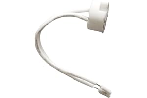 7H SEVENON Elec - Portalámparas G4, PC y Silicona, 40W Potencia Máxima, Tensión 220-240 Vac, Frecuencia 50 Hz, Protección IP20, Clase I, Instalación Superficie, Certificados CE y RoHS, Color Blanco