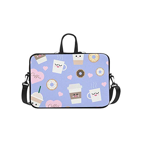 Preisvergleich Produktbild Nette Boba Grüntee-getränk Muster Aktentasche Laptoptasche Messenger Schulter Arbeitstasche Crossbody Handtasche Für Geschäftsreisen