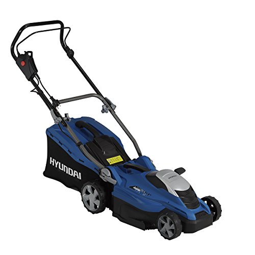 HYUNDAI Elektro-Rasenmäher LM3601E (1600W, Schnittbreite 36 cm, 45L Fangkorb, zentrale Höhenverstellung 20-70 mm, Elektro-Mäher) - 2