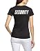 Produktbild SECURITY Damen T-Shirt + CAP ! Druck vo+hi ! schwarz Gr.L