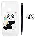 Produktbild Kompatibel für HUAWEI Y7 2019 / Y7 Prime 2019 Handyhülle, TPU Silikon Dünn Schutzhülle mit Kabelschützer Eingabestift, Gemalt Kratzfest Stoßfest Durchsichtig Weich Taschen, Flasche Jungtier