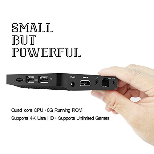 Android 6.0 TV Box, 2017 Modell GooBang Doo ABOX Smart TV Box Amlogic S905X 64 Bits und Real 4K Spielen - 4