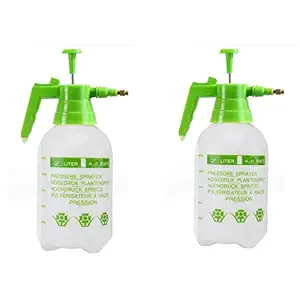 FarmEarth Garden Pressure Sprayer Pump 2L Lawn Sprinkler Water Mister Spray Bottle Herbicides Pesticides Fertilizers Plants Flowers Pack of 2