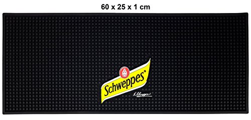 Preisvergleich Produktbild Schweppes Barmatte Gummimatte 60x25x1cm