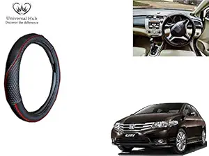 Universal Hub Car Steering Wheel Cover (Black Crock) for City Ivtec