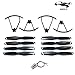 Produktbild HermosaUKnight CW/CCW Wind Blade/Paddel + Schutzring/Guard Circle + 7.4 V Motor für Sg900-S Quadcopter Drohne Ersatzteile Zubehör-Schwarz
