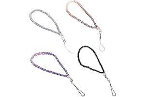 CUHZA 4 Stück Handyanhänger, Mobiltelefon-Ketten, Böhmische Handykette, Handy Straps, Universale Telefonkette Telefongurte Handykette