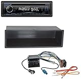 -Band Klangregelung und 7 vorprogrammierte Klangmuster; Bass Boost- und Loudness-Funktion; Umschaltbarer Vorverstärkerausgang (Rear/Sub) mit 2,5 V Ausgangspegel; MOS FET Endstufe mit max. Ausgangsleistung: 4 x 50 Watt; Besonders niedriger Stromverbrauch (unter 1 mA) bei ausgeschalteter Zündung (ACC OFF); Abnehmbares Bedienteil mit blauer Tastenbeleuchtung; Vorbereitet für werkseitig installierte Lenkrad-Fernbedienung