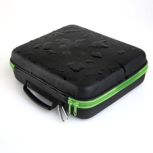 Homeself Wasserdicht Hartschale 30 Flaschen ätherisches Öl Tragetasche, Ätherisches Öl Aufbewahrungsbox, perfekt für 10 ml 15 ml doterra und Young Living Öl Grün - 4
