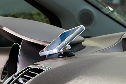 Ideale elegante universal Handyhalterung für Ihr Auto, befestigen Sie Ihr Smartphone, Tablet, Navi mit Hilfe der Magnethalterung auf Ihr Kfz Armaturenbrett. Geeignet für Iphone oder Samsung Galaxy Geräte, sowie Ipad und alle anderen - 6